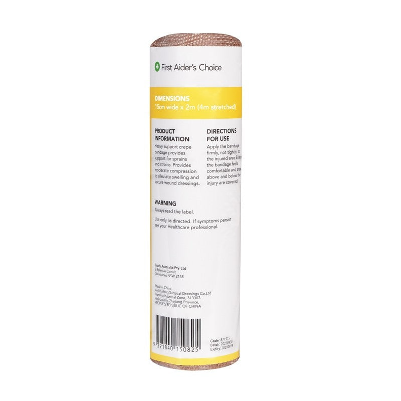 FAC Heavy Support Crepe Bandage 15cm