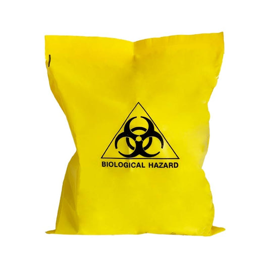Biohazard Bag W250mm x H300mm Yellow