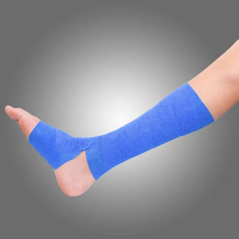 Cohesive Bandage Premium Blue 10cm x 4.5m Wrap