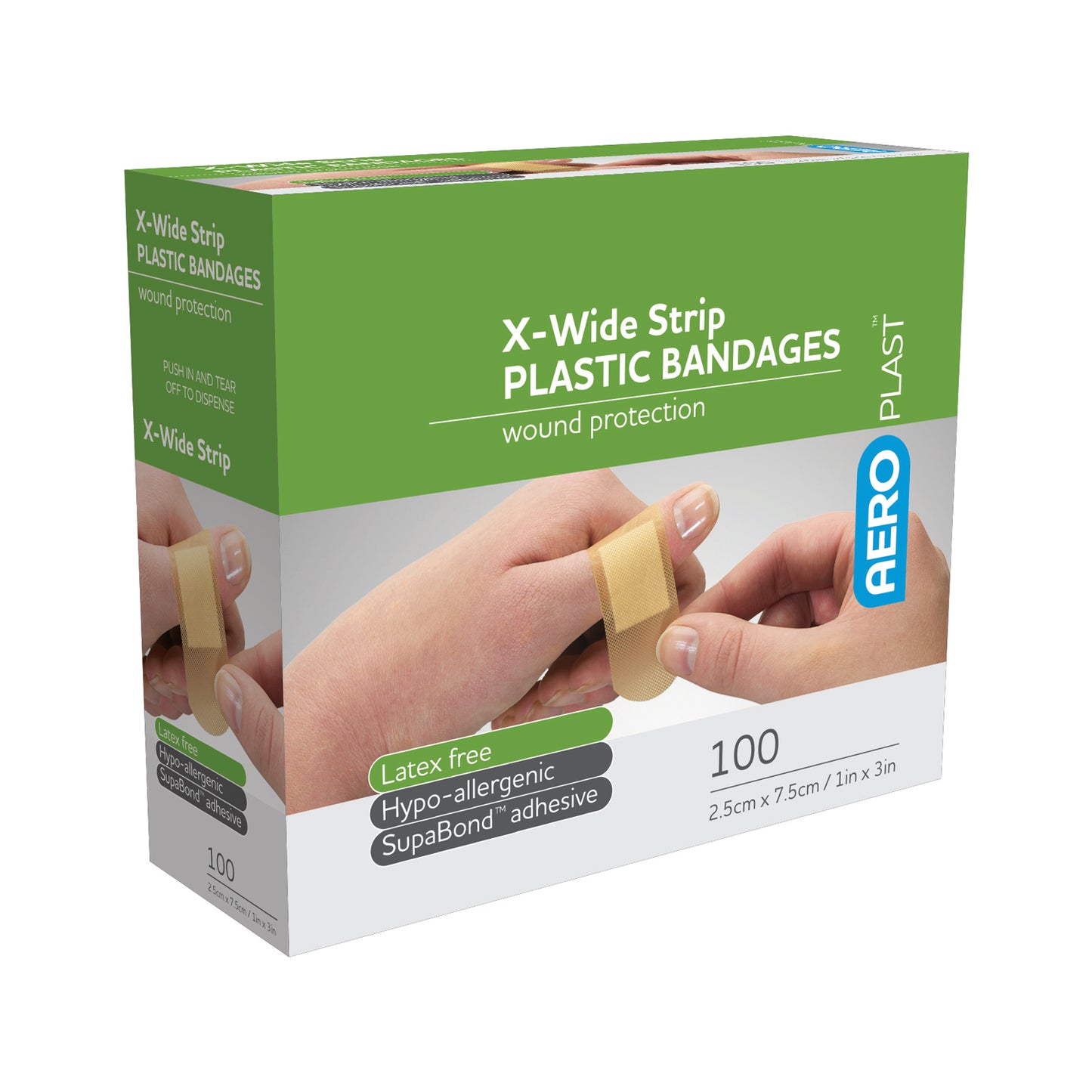 Aero Plastic Strips Box 100 X-Wide