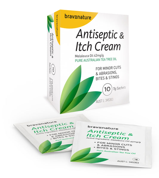 Brave Nature Antiseptic Itch Relief Cream 1g Pk 10