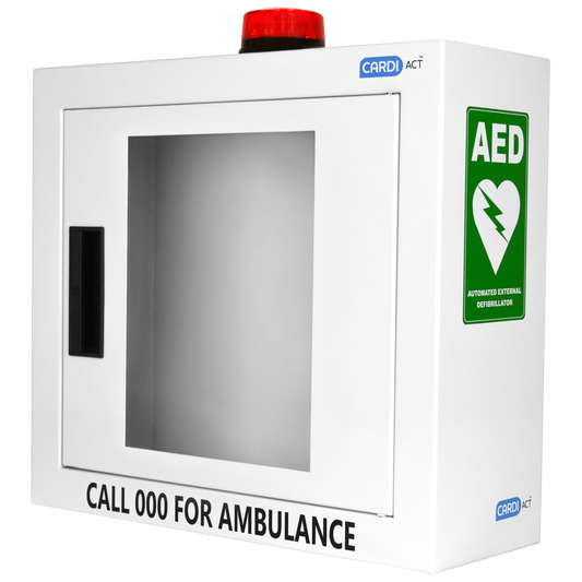 AED Cabinet Alarmed with Strobe Light 42x38x15.5cm