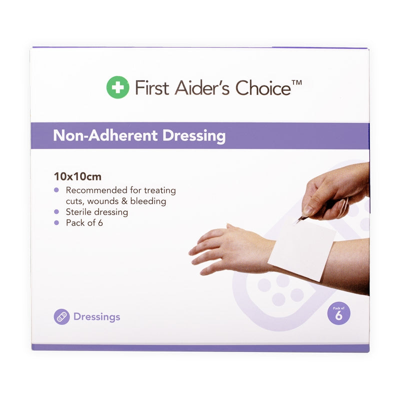 FAC Non-adherent Dressing 10x10cm Pk 6