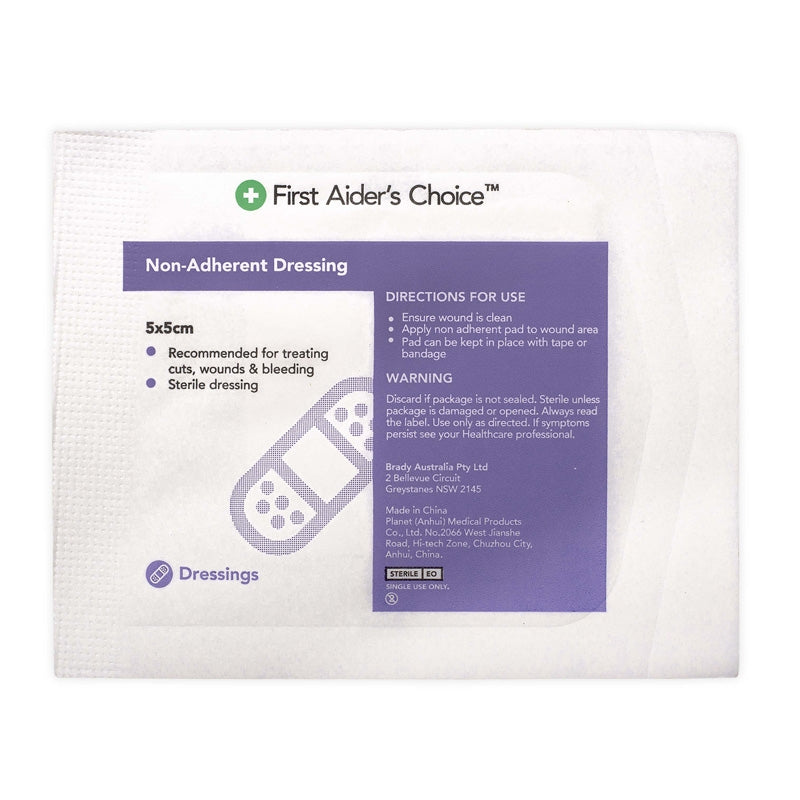 FAC Non-Adherent Dressing 5cm x 5cm Single