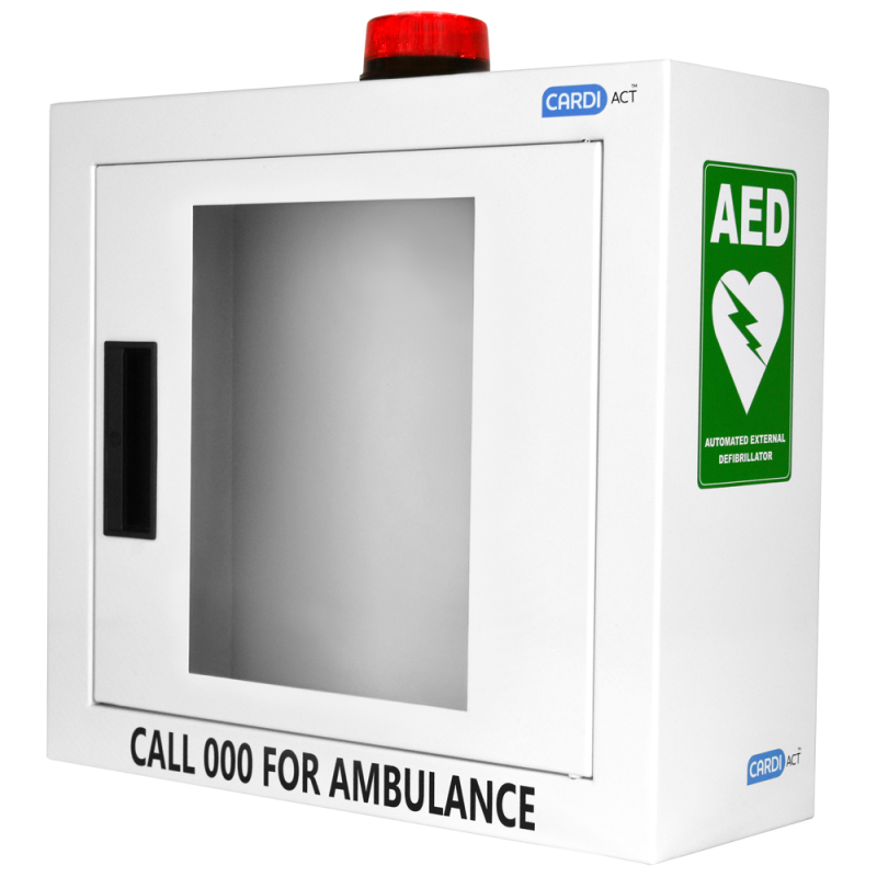 LIFEPAK CR2 Essential Fully Automatic Defibrillator Package incl. Free Cabinet and AED Sign