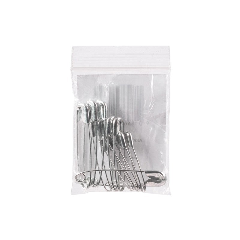 Safety Pins Pkt 12 Assorted
