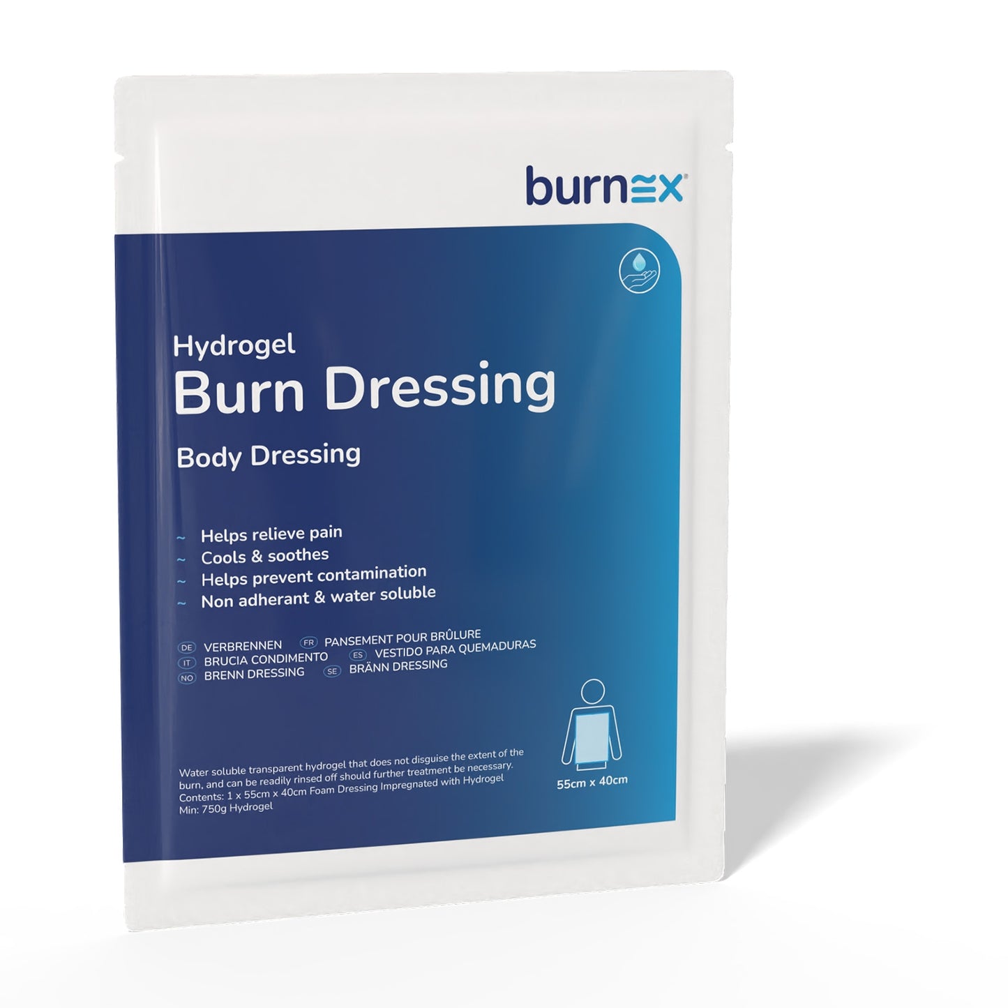 Burn Hydrogel Dressing 55cm x 40cm