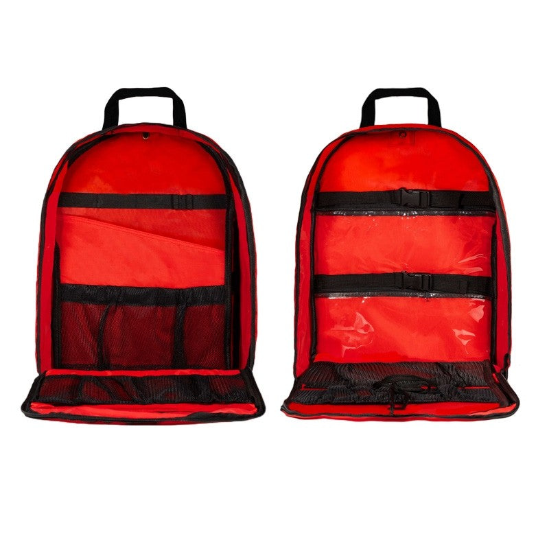 First Aid Backpack Red
