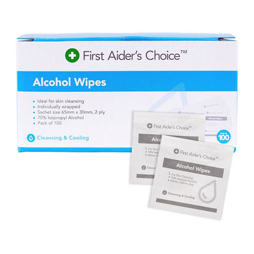 FAC Alcohol Wipes - Box of 100