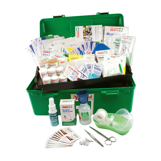 First Aid Kit National Workplace Poly Portable Large Green