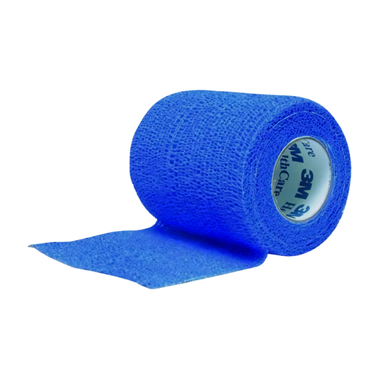 Coban Cohesive Bandage 7.5cm Blue