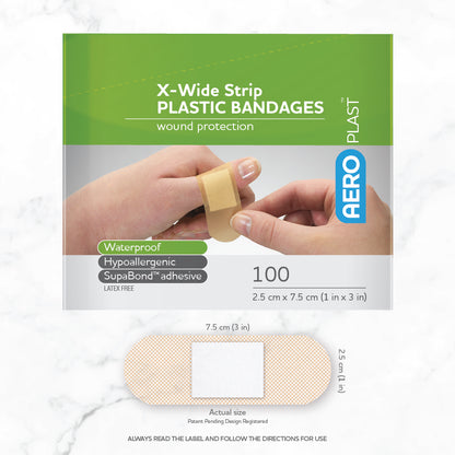 Aero Plastic Strips Box 100 X-Wide