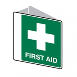 Sign V - First Aid - 225x225mm Poly 3D