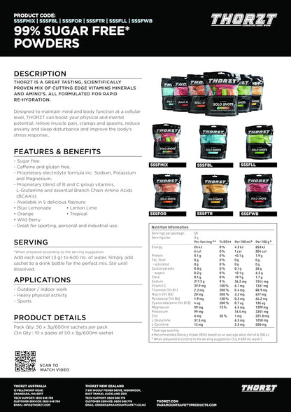99% Sugar Free Hydrations Shots -Mixed Flavours