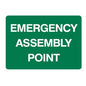 Emergency Assembly Point 450 x 600mm Polypropylene