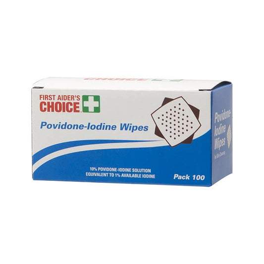 Povidone Iodine Wipes Pkt 100