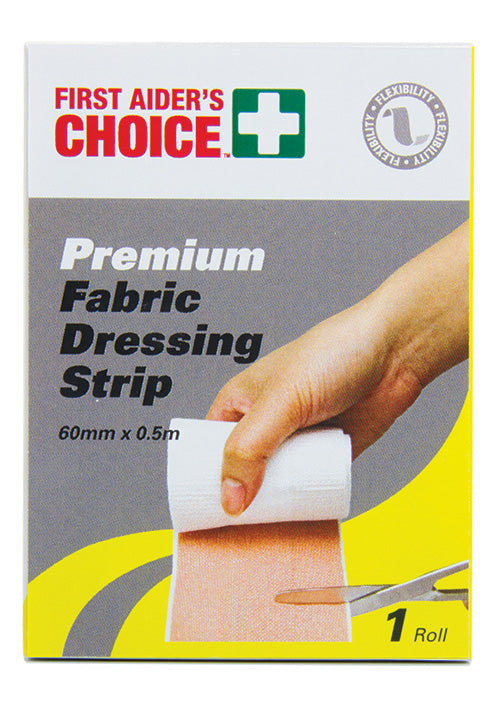 FAC Fabric Dressing Strip 6cm  - FAC Fabric Dressing Strip 6cm x 0.5m