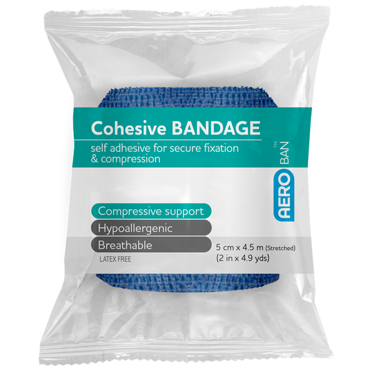 Cohesive Bandage Premium Blue 5cm x 4.5m