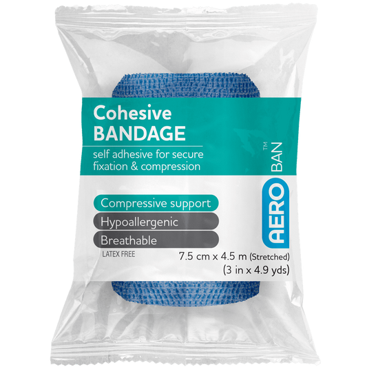 Cohesive Bandage Premium Blue 7.5cm x 4.5m