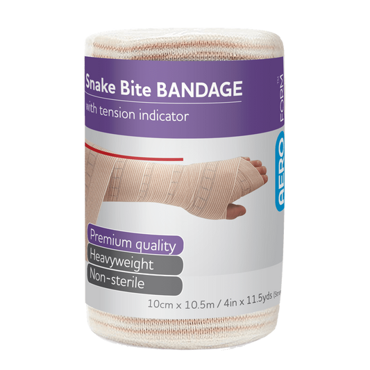 Snake Bite Bandage with Tension Indicator 10cm x 10.5M Stretched
