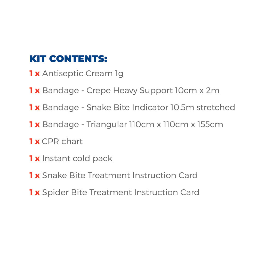 Snake Bites & Insect Stings First Aid Kit