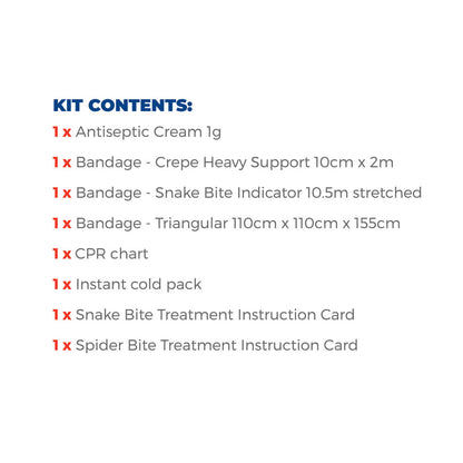Snake Bites & Insect Stings First Aid Kit