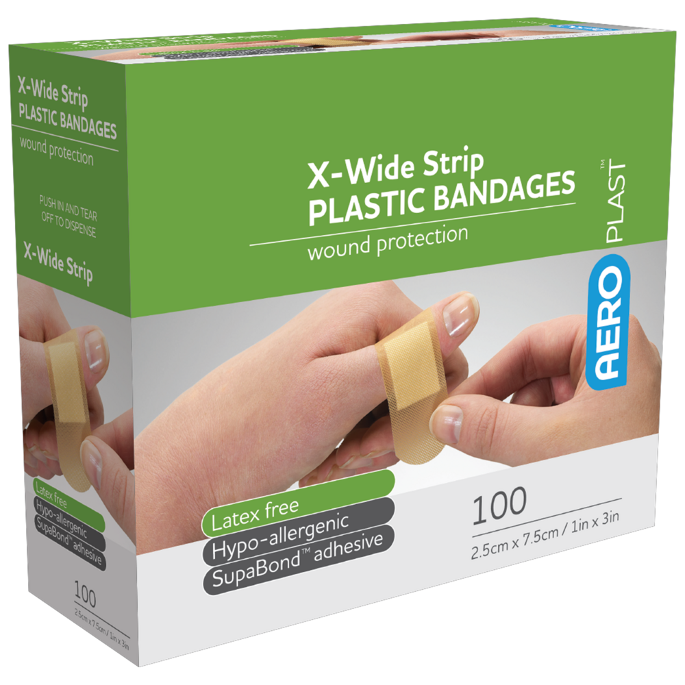 Aero Plastic Strips Box 100 X-Wide