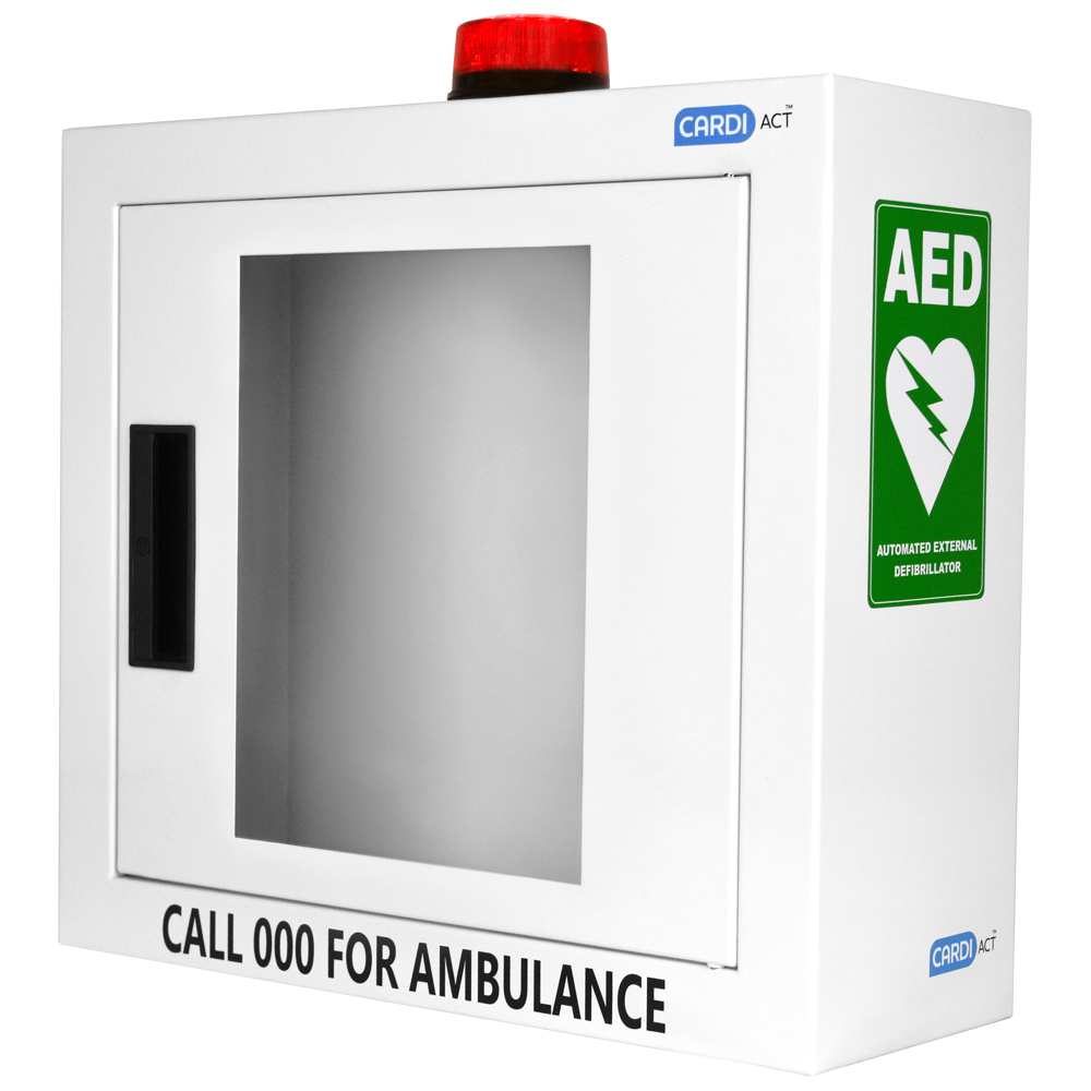 AED Cabinet Alarmed with Strobe Light 42x38x15.5cm