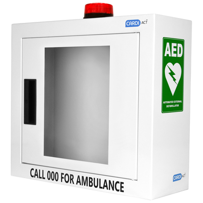 AED Cabinet Alarmed with Strobe Light 42x38x15.5cm