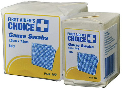 Gauze Pieces 7.5cm Pkt 100