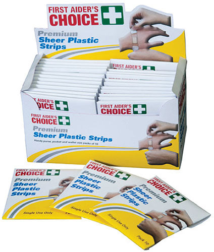 FAC Sheer Plastic Strips Pkt10