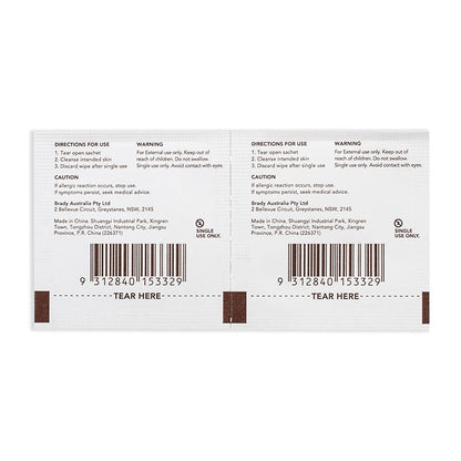 Povidone Iodine Wipes Single