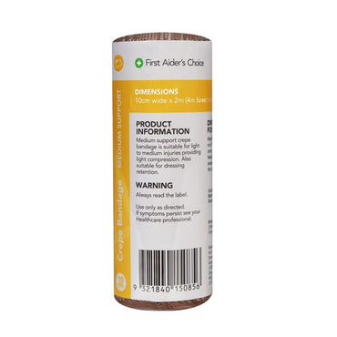 FAC Medium Support Crepe Bandage 10cm x 2m