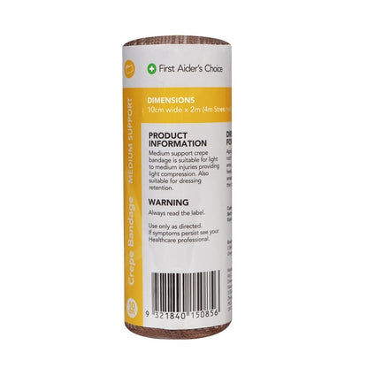 FAC Medium Support Crepe Bandage 10cm x 2m