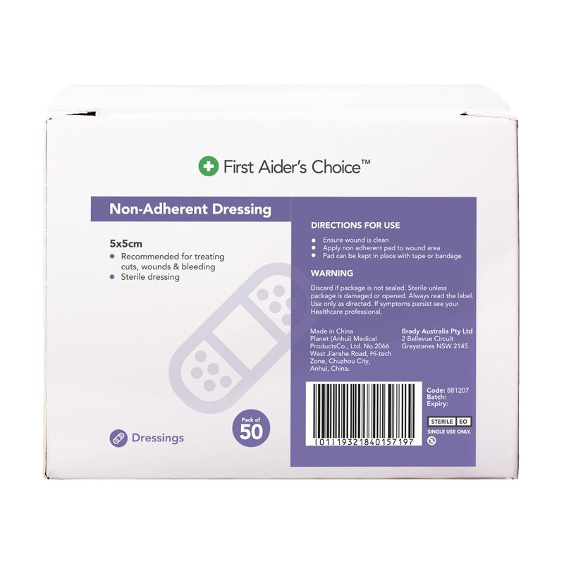 FAC Non-Adherent Dressing 5cm x 5cm  Box of 50