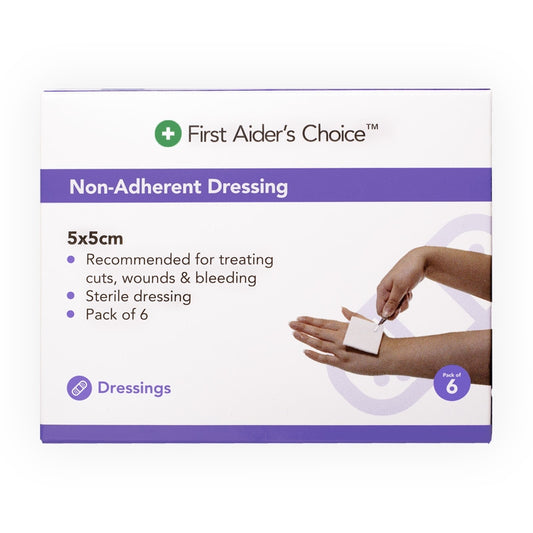 FAC Non-adherent Dressing 5x5cm Pk 6