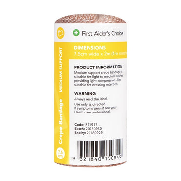 Crepe Bandage Medium 7.5cm