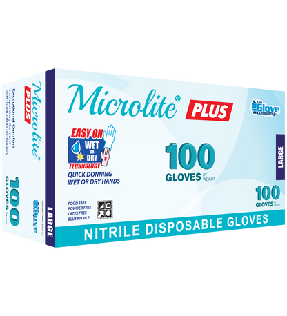 Microlite® Plus Nitrile Disposable Gloves - Size L