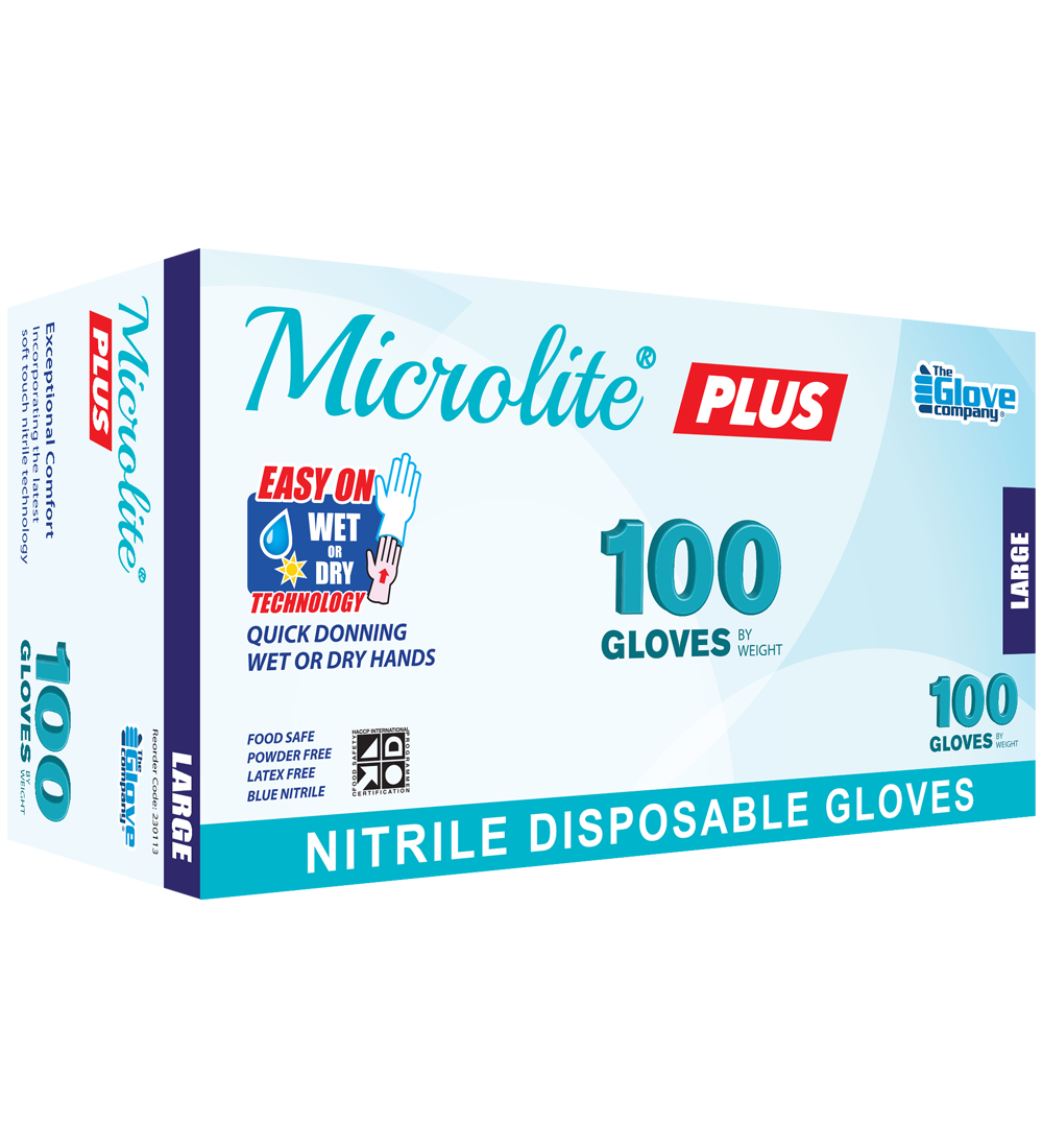 Microlite® Plus Nitrile Disposable Gloves - Size S