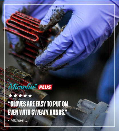 Microlite® Plus Nitrile Disposable Gloves - Size L