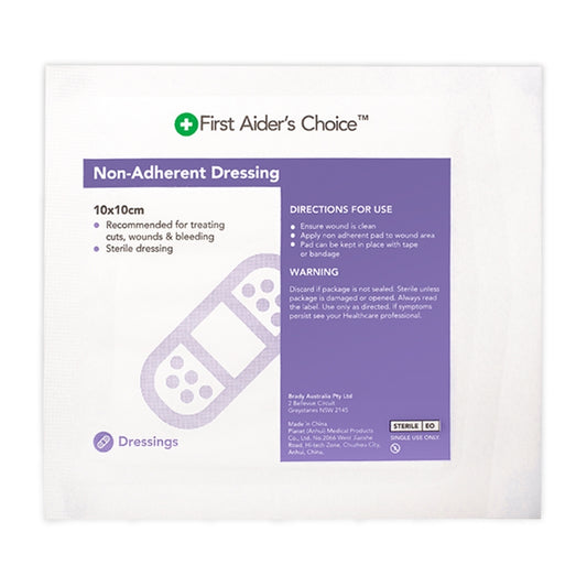Non Adherent Dressing 10 x 10cm Single