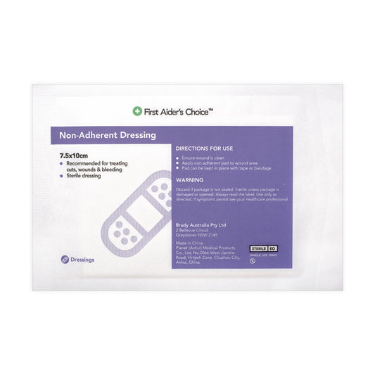 Non Adherent Dressing 7.5 x 10cm Single