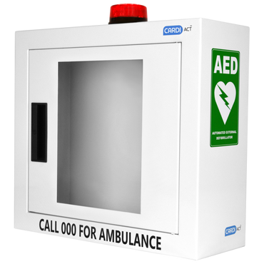 LIFEPAK CR2 Essential Fully Automatic Defibrillator Package incl.  Free Cabinet and AED Sign