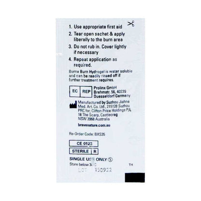 Burn Gel 3.5g Sachet Pkt 10