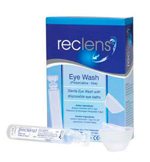 Eye Wash Saline With Disposable Eye Baths Pk10