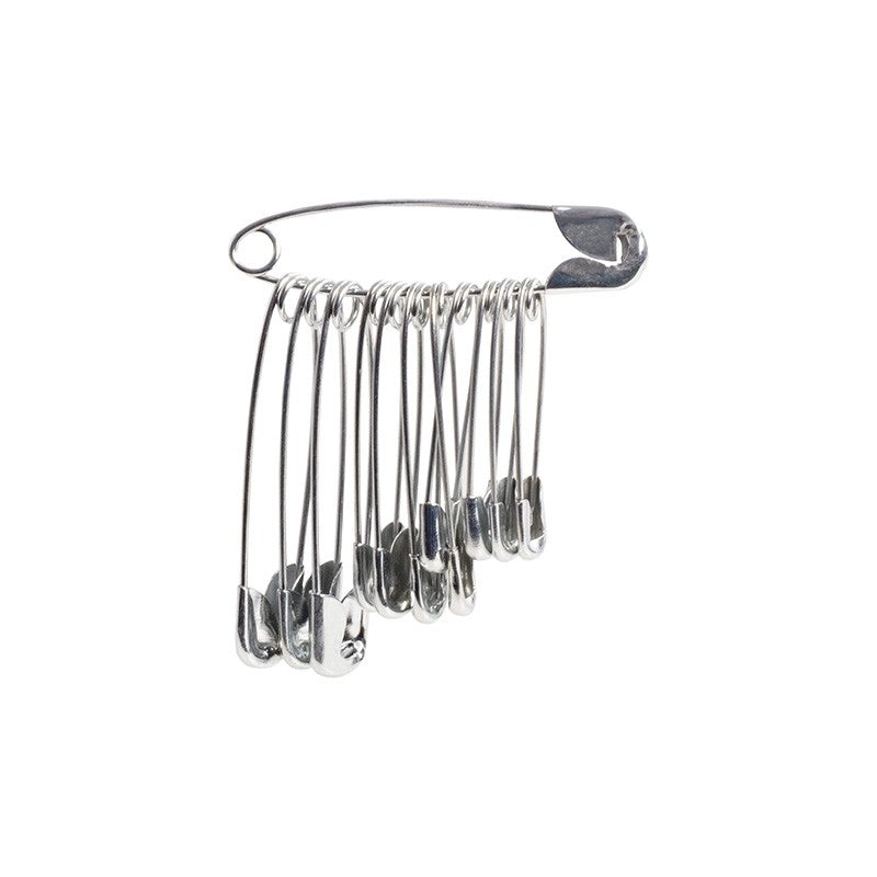 Safety Pins Pkt 12 Assorted