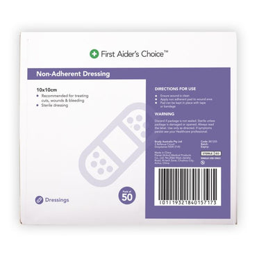 Non Adherent Dressing 10x10cm Box 50