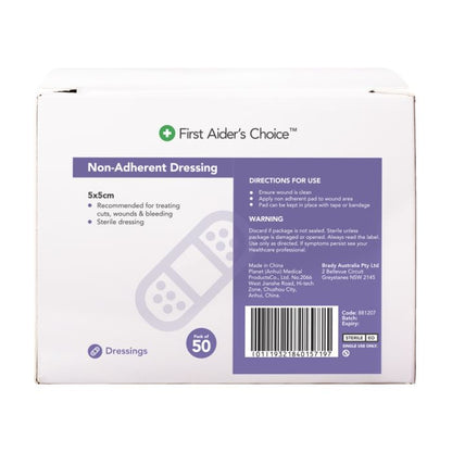 Non Adherent Dressing 5x5cm Box 50