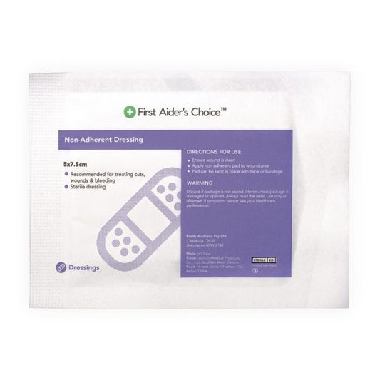 FAC Non-Adherent Dressing 5 x 7.5cm Single