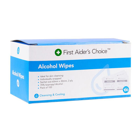 FAC Alcohol Wipes - Box of 100